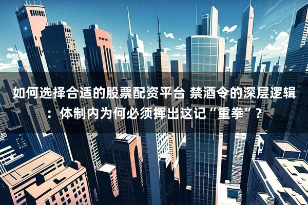 如何选择合适的股票配资平台 禁酒令的深层逻辑：体制内为何必须挥出这记“重拳”？