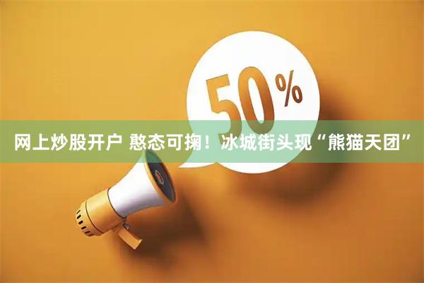 网上炒股开户 憨态可掬！冰城街头现“熊猫天团”