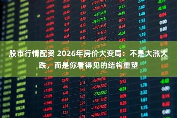 股市行情配资 2026年房价大变局：不是大涨大跌，而是你看得见的结构重塑